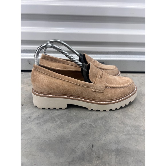 Pierre Dumas Shoes - Pierre Dumas Mora-1 Penny Loafer Women's 7 M Beige Slip On Casual Shoes Outdoor